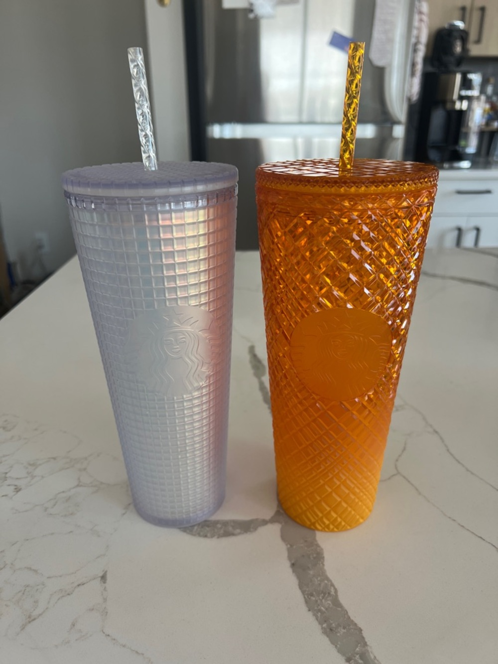 TWO 24oz Starbucks reusable cups